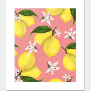 Lemon Pattern Posters and Art